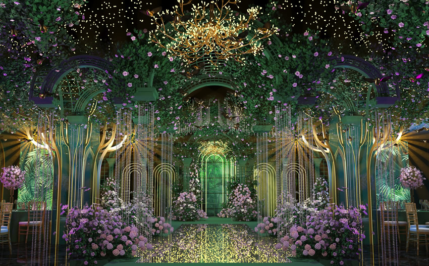 陆良奇妙森林婚礼堂效果展示