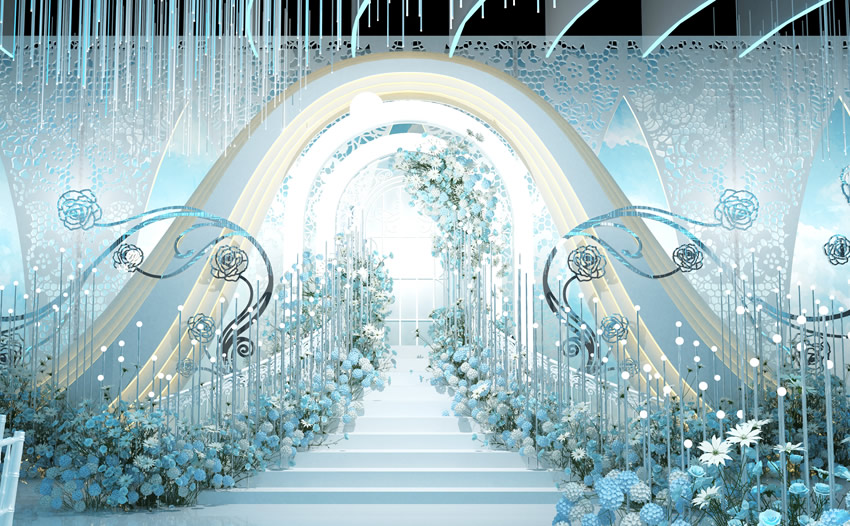 陆良釡香烙馍村水晶厅效果展示